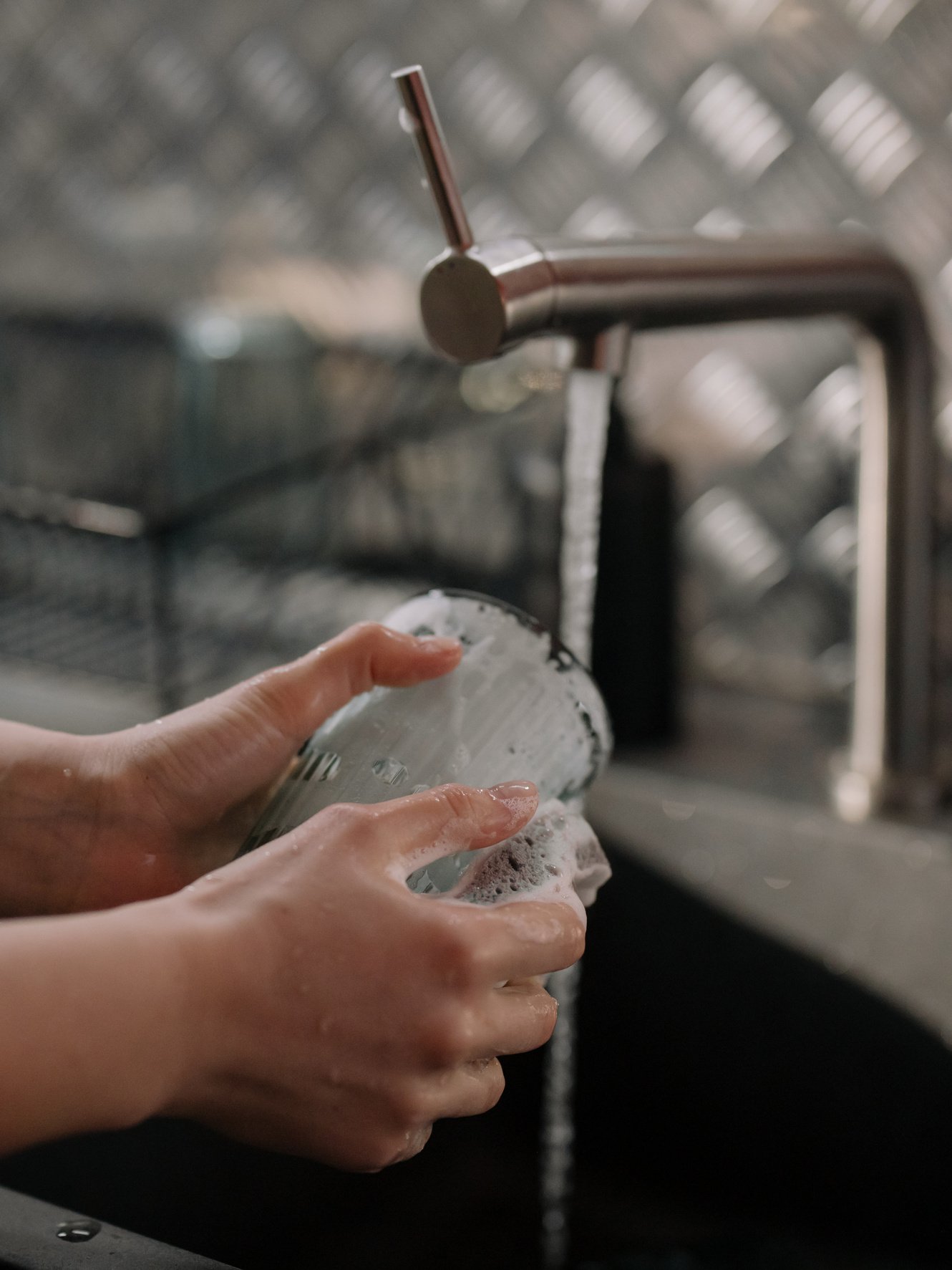 Person Holding Clear Plastic Container